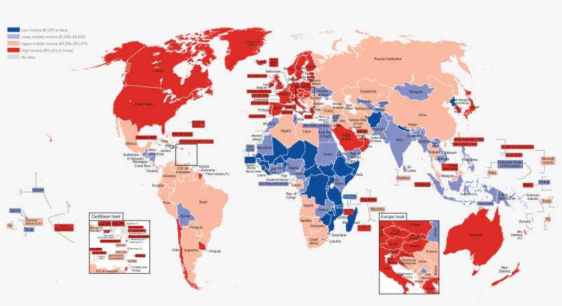 Classified According To World Bank Estimates Of 2015 - Poster: National Geographic Maps' 2014 Health - National, transparent png