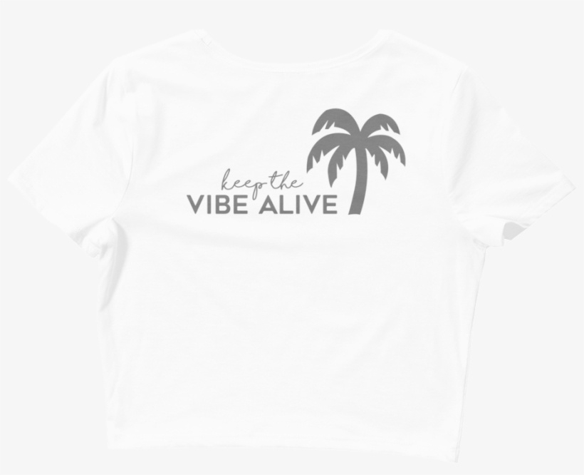 Palm Tree Ktva Crop Top, transparent png