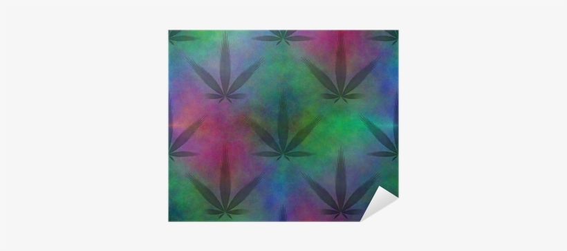Seamless Tileable Fractal Marijuana Leaf Poster • Pixers® - Motif, transparent png
