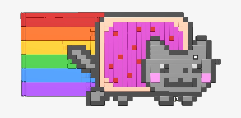 Controllable Nyan Cat - Giant Nyan Cat, transparent png