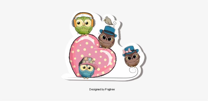 4,859 Free Owl Png Images - Amour D'oursons Pour Tableau 3d Format 30x30cm : Geca, transparent png