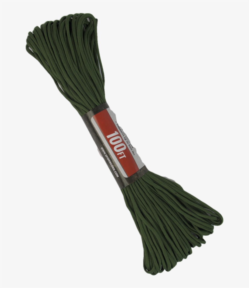 Spider Cord 600 Lb Paracord 100 Ft Dark Forest Green - Day Dress, transparent png