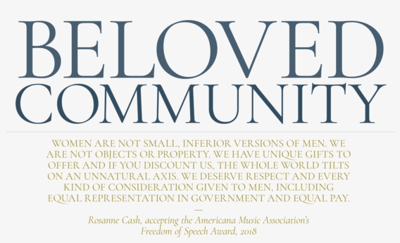 Rosanne Cash Beloved Community, transparent png