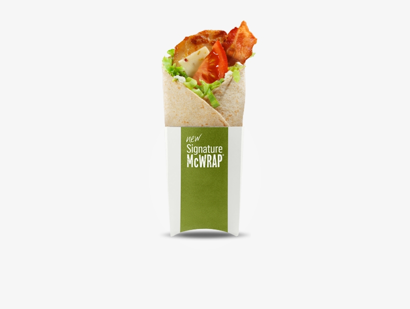 Quarter Pounder With Cheese® - Chicken And Bacon Signature Mcwrap, transparent png