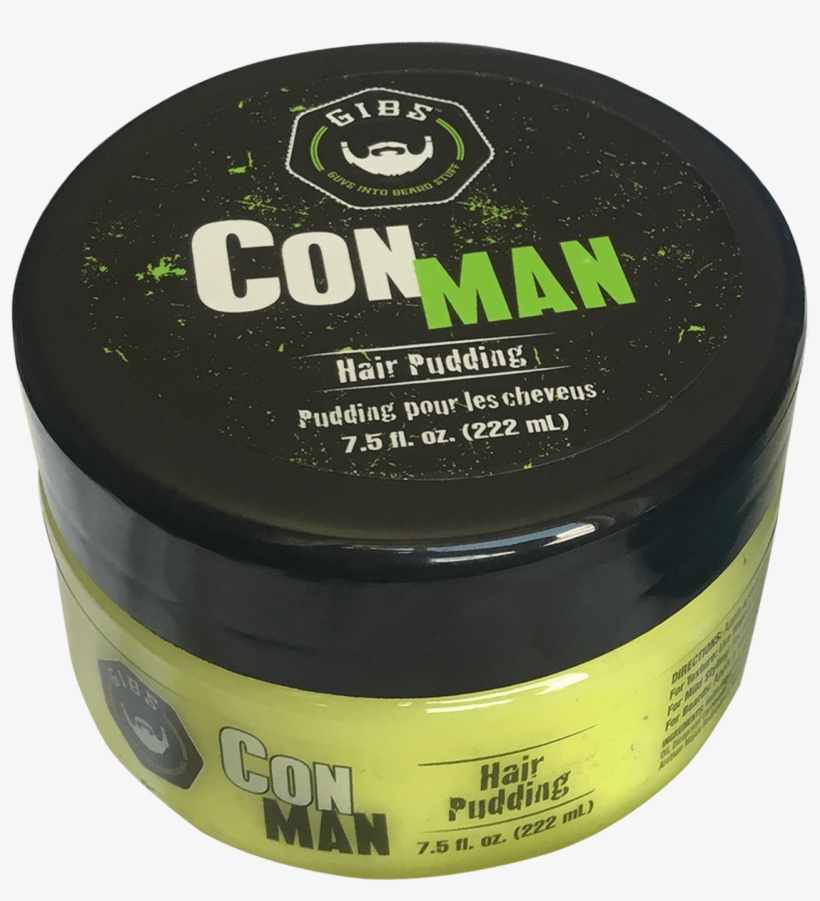 Con Man Hair Pudding - Gibs Con Man Hair Pudding For Men 7.5 Oz, transparent png