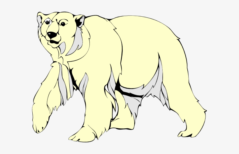 Polar Bear Clipart Free The Cliparts - Polar Bear Walking Animation, transparent png