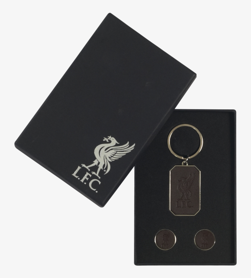 Leather Crest Key Fob And Cufflinks - Liverpool Fc, transparent png