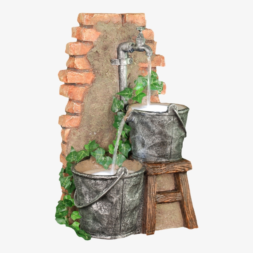 Cathy 2buckets Runningwater - Diy Brick Garden Fountain, transparent png