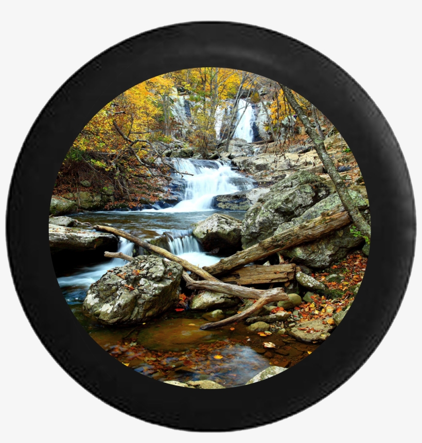 River Running Water Through Wooded Hills Jeep Camper - Tirecoverpro Full Color River Running Water Through, transparent png