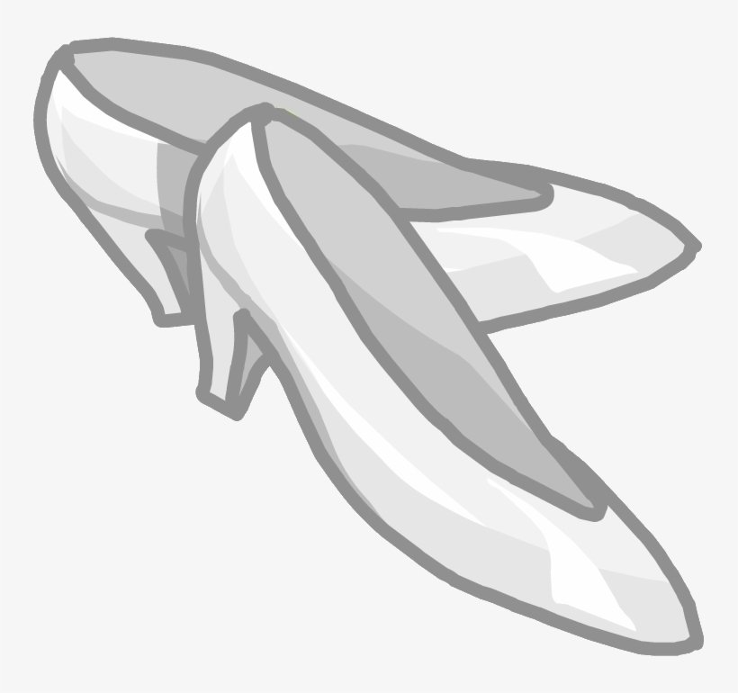 Silver Stilettos - Club Penguin High Heels, transparent png