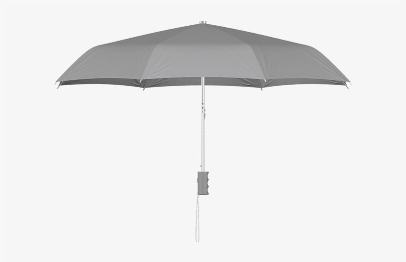 Compact Frame Gray Umbrella Side View - Side View Of Umbrella, transparent png