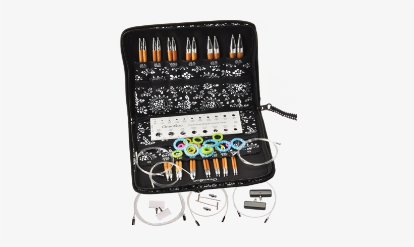 Spin 5" Interchangeable Knitting Needle Set - Chiaogoo Spin, transparent png