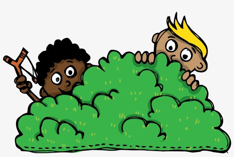 Shrub Bushes Clipart Berry Tree - Hiding In Bush Clipart, transparent png