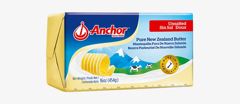 Anchor Unsalted Butter - Anchor Butter Nz, transparent png