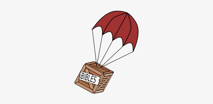 Medium Image - Box With Parachute Png, transparent png