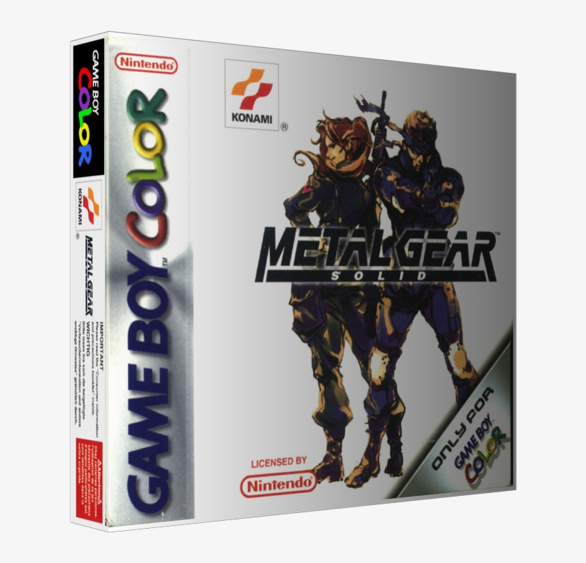 Gameboy Color Metal Gear Solid Game Cover To Fit A - Metal Gear Solid Gameboy Color, transparent png