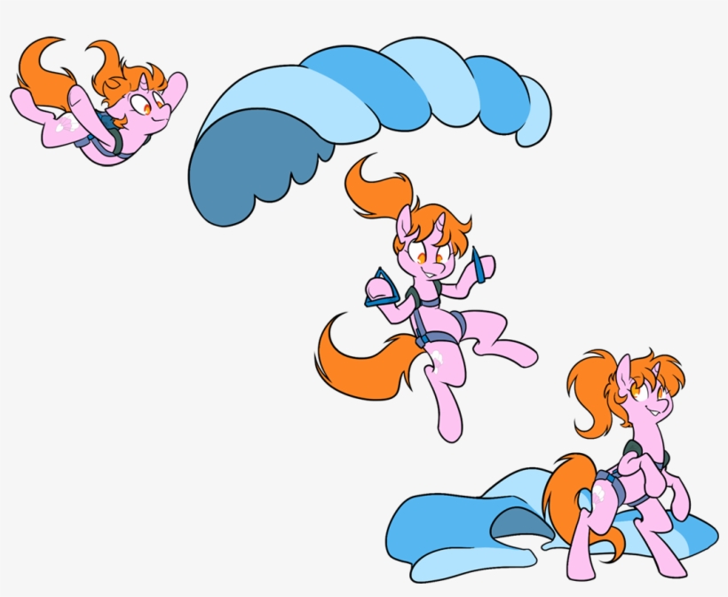 Egophiliac, Falling, Oc, Oc - Pony Falling With A Parachute, transparent png