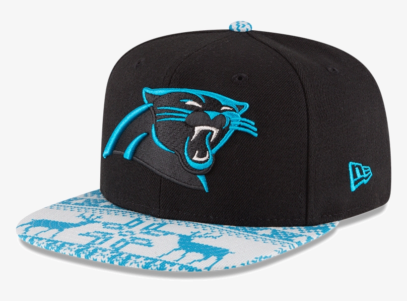 Carolina Panthers New Era Print Play Reindeer 9fifty - Youth Carolina Panthers New Era Black 2017 Sideline, transparent png