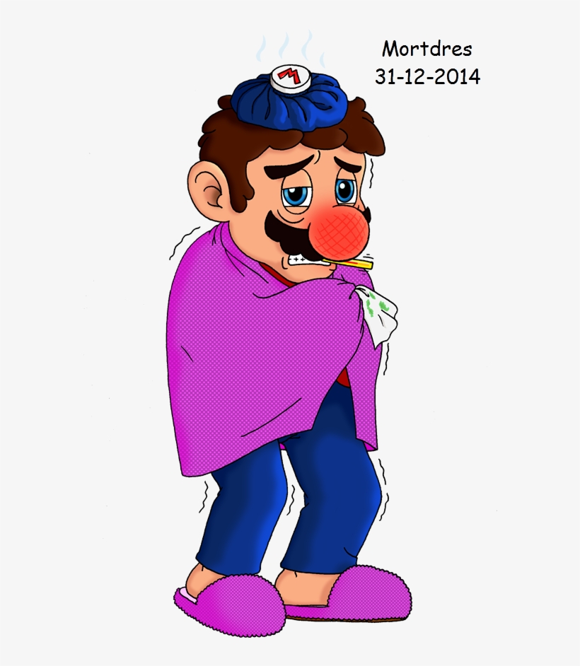 2 Nov - Mario Sneeze, transparent png