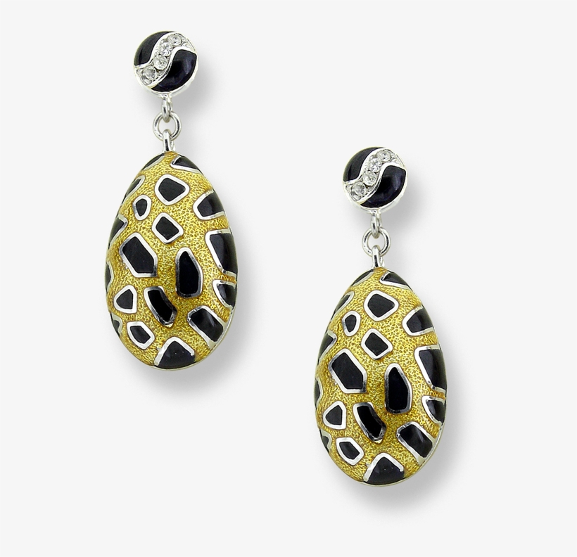 Nicole Barr Designs Sterling Silver Leopard Spots Stud - Earrings, transparent png