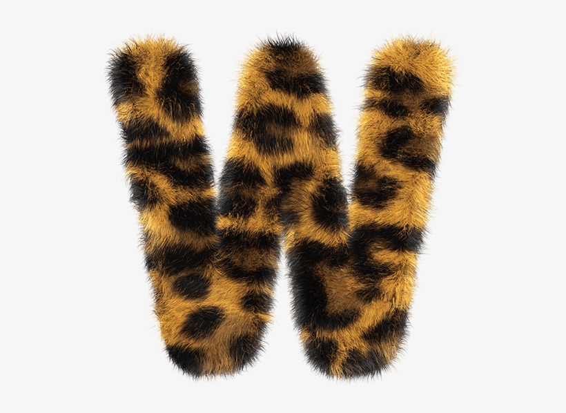 Leopard Font - Letter, transparent png
