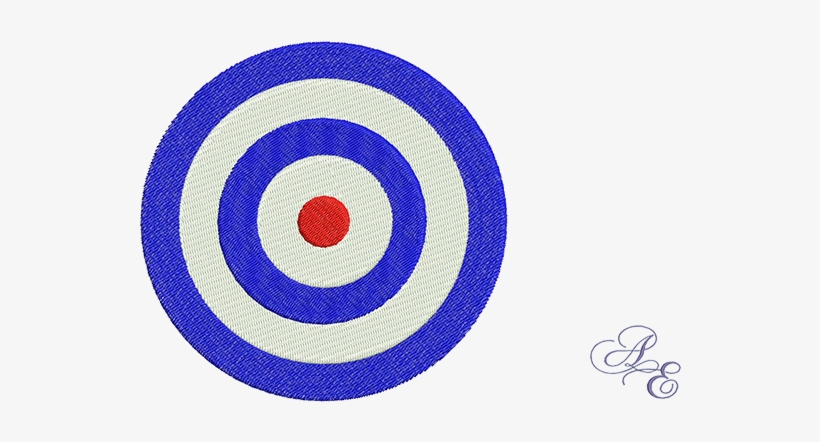 A Large Size Bullseye Target - Embroidery, transparent png