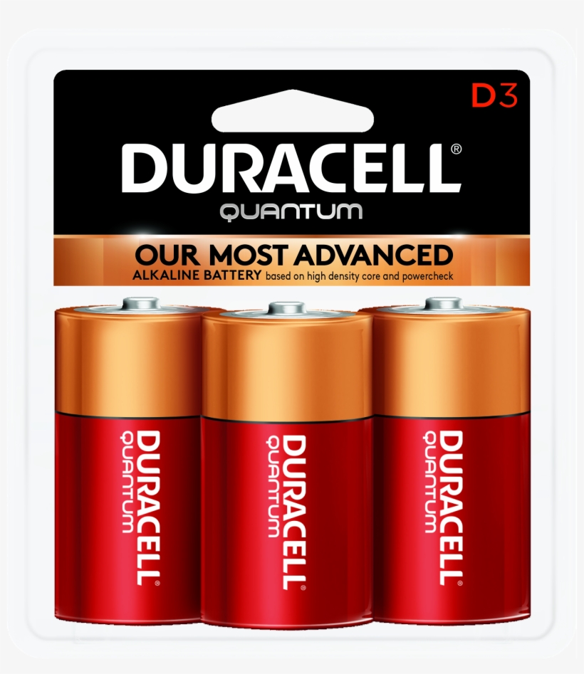 Duracell Quantum Alkaline D Batteries, 3 Count C Duracell 1665x1843