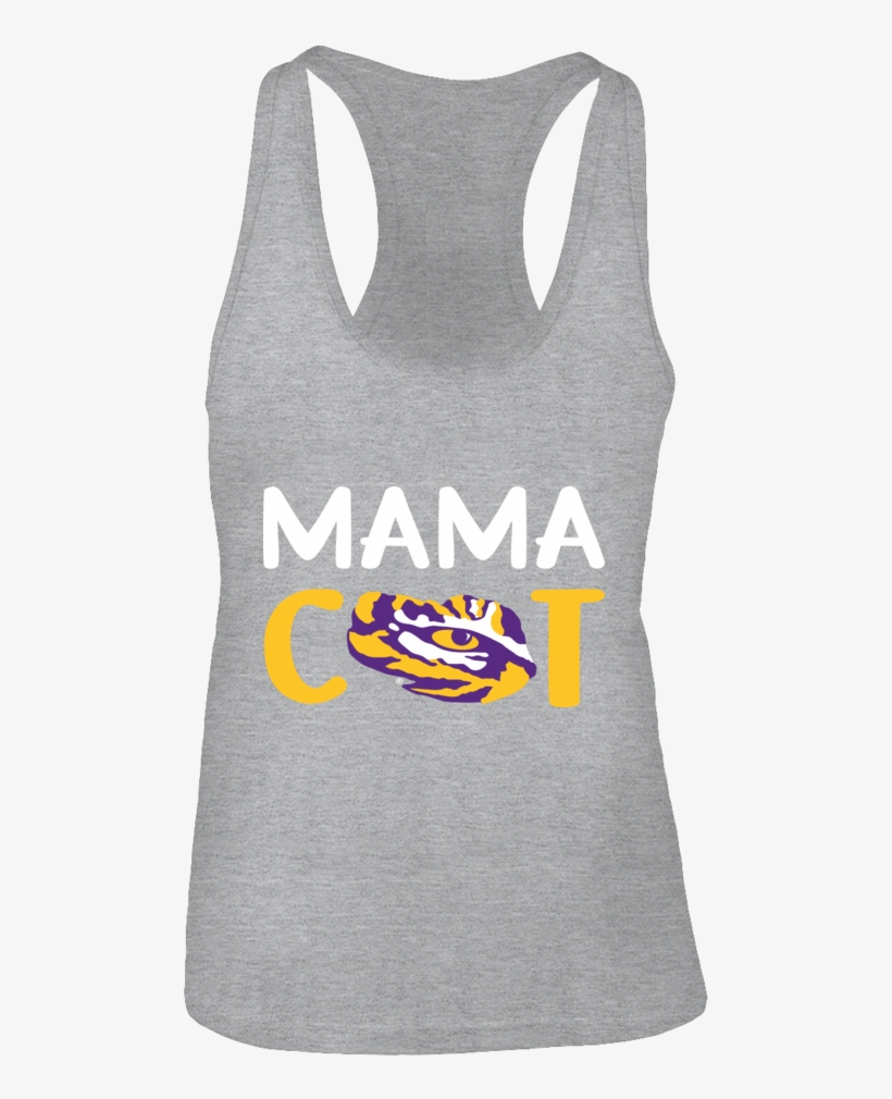 Mama Mascot Lsu Tigers Logo Shirt - Ncaa Lsu Tigers Tail Gater Pet T-shirt, Large, Gray, transparent png