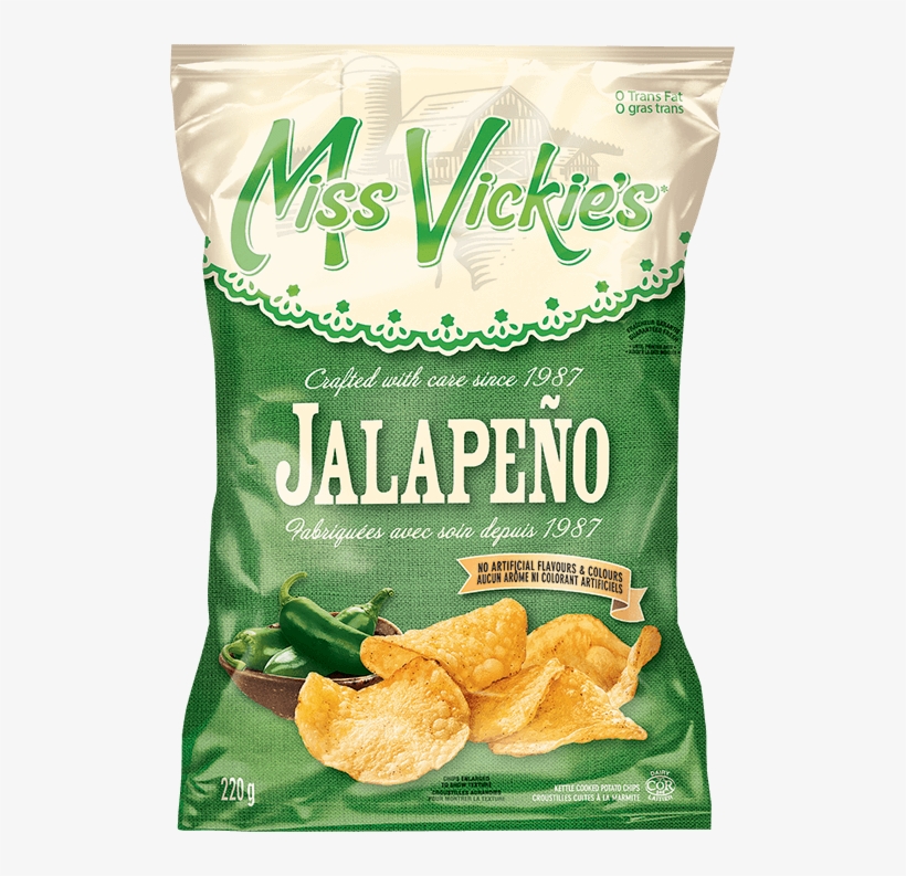 Miss Vickie's® Jalapeño Kettle Cooked Potato Chips - Miss Vickie's Jalapeno Kettle Cooked Potato Chips, transparent png