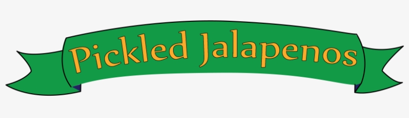 Jalapenos-ribbon Banner - Sign, transparent png
