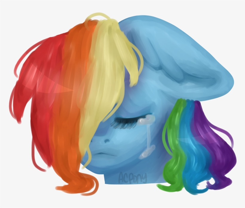 Artistcoolpony, Bust, Crying, Eyes Closed, Female, - Drawing, transparent png