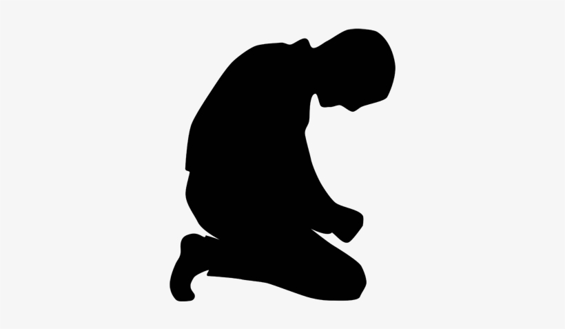 Black Men Praying Clipart - Man, transparent png