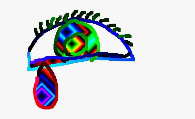 Rainbow Crying Eye - Eye, transparent png