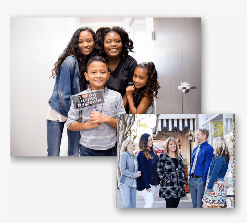 Two Images Of Night & Day Dental Patients Smiling And - Night & Day Dental, transparent png