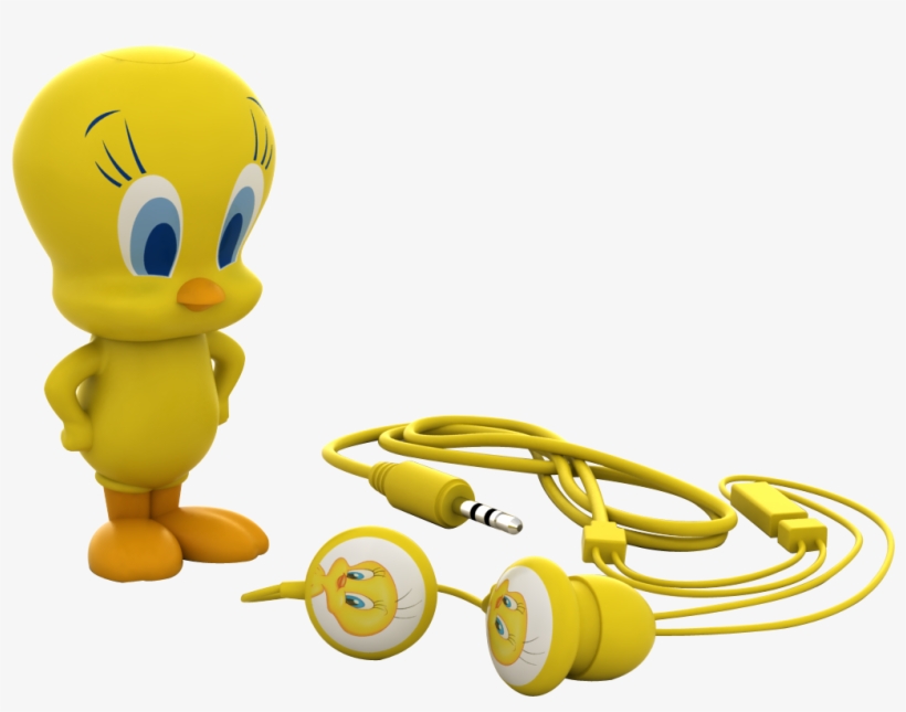 Tweety Earphones - Emtec Looney Tunes 8 Gb Usb Mp3 Player Tweety Bird, transparent png