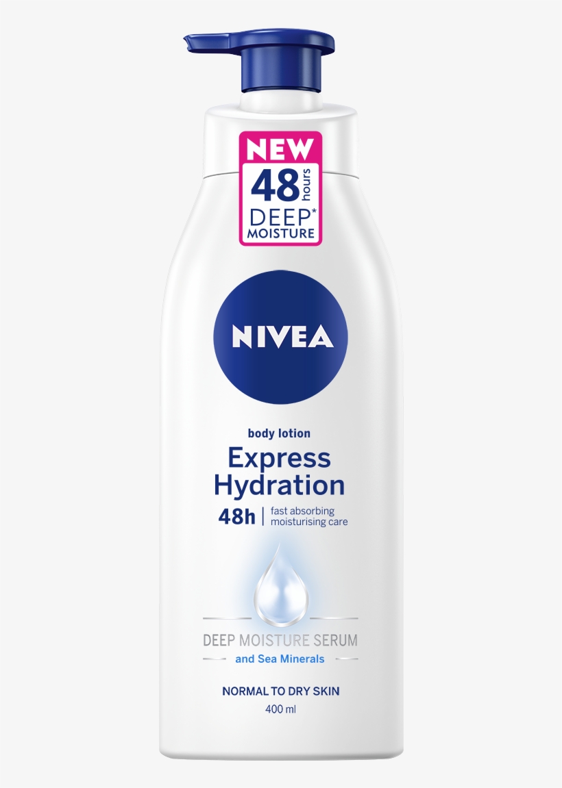 Nivea Express Body Lotion, transparent png