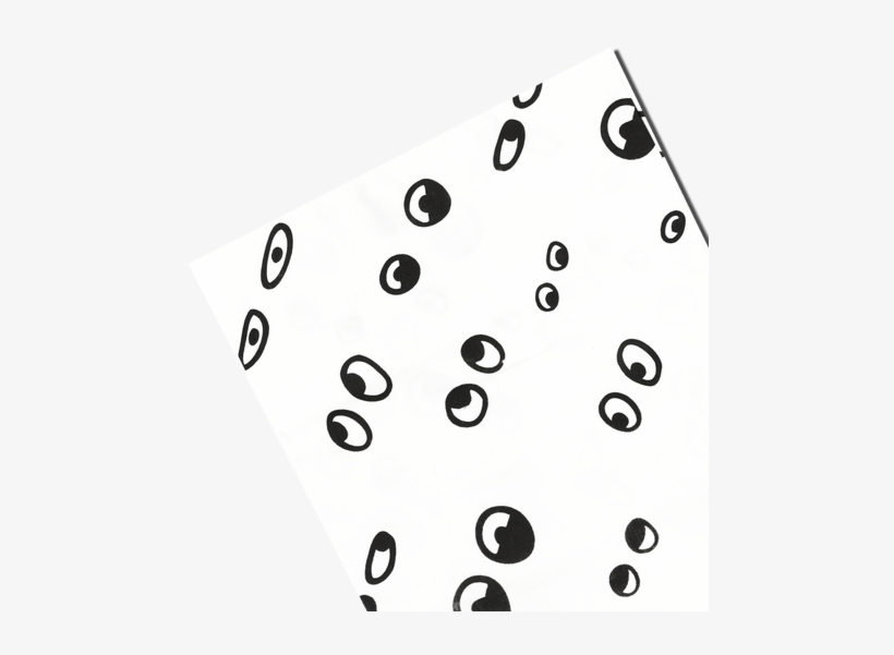 Googly Eye Bandana - Line Art, transparent png