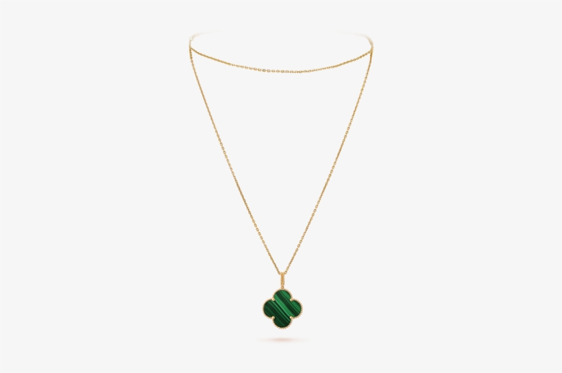 Magic Alhambra Long Necklace, 1 Motif, - Van Cleef Long Pendant, transparent png
