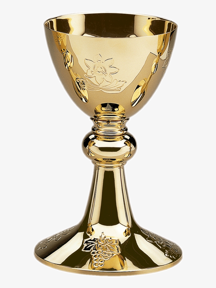 Cáliz De Líneas Sencillas Con Motivos Eucarísticos - Eucharist Wine, transparent png