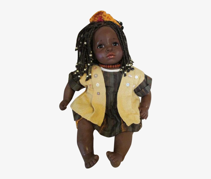 Beautiful African American Gotz Baby - Doll, transparent png