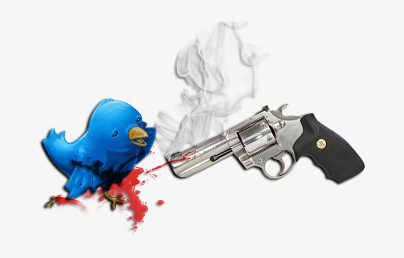 Noog Corner Twitter Bird Mascot Gun Head Shoot Tweet - Twitter Bird Gun, transparent png