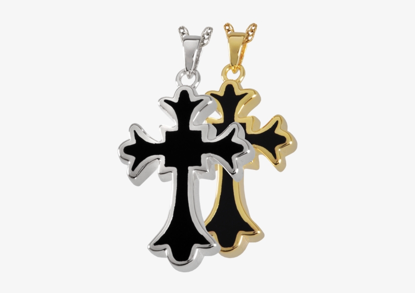 Tattoo Cross Urn Pendant - Cremation Memorial Jewelry: Sterling Silver Tattoo, transparent png
