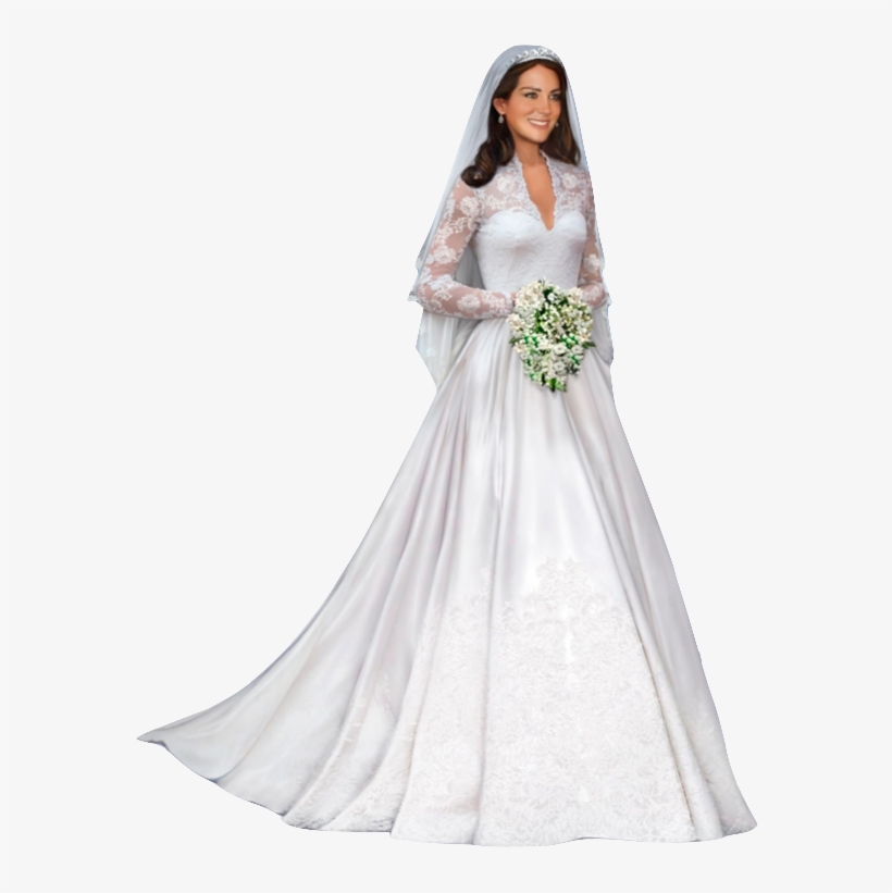 Bride Pngs - Kate Middleton Wedding Png, transparent png