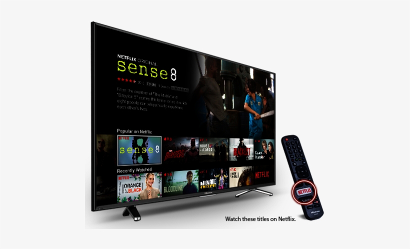 Top 10 Best Hdtv 2017-18 - Hisense 50 Inch 4k 120hz Led Smart Hdtv, transparent png