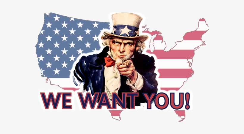 Uncle Sam We Want You, transparent png
