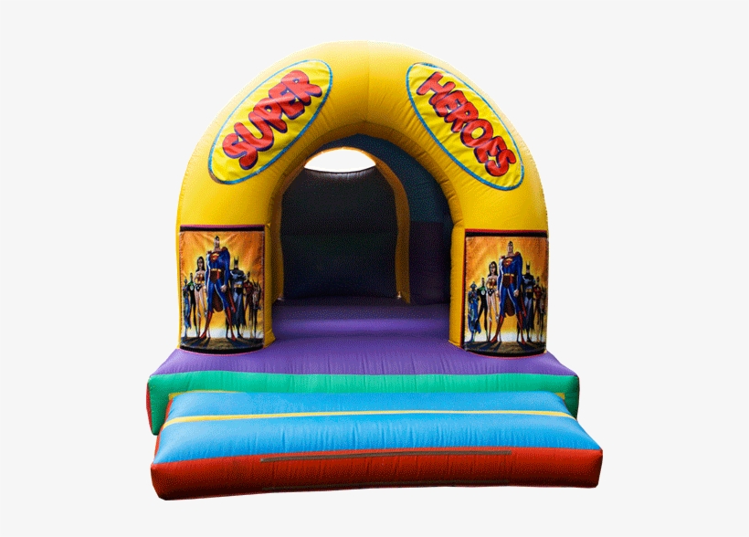 Super Heroes 10ft X 12ft Bouncy Castle Www - Bouncy Castle - Bouncer With Slide (9017) /outdoor, transparent png