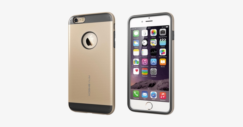 Anyshock Layered Back Cover For Iphone 6 Gold - Iphone6plus, transparent png