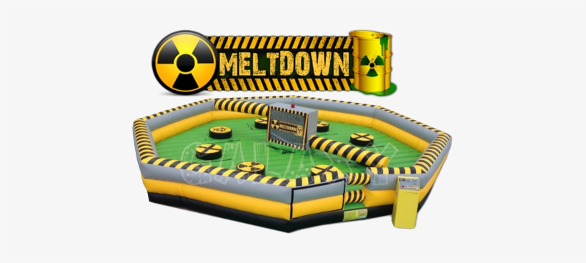 Inflatable Wipeout Style Multi Person Ride - Meltdown Inflatable Hire, transparent png