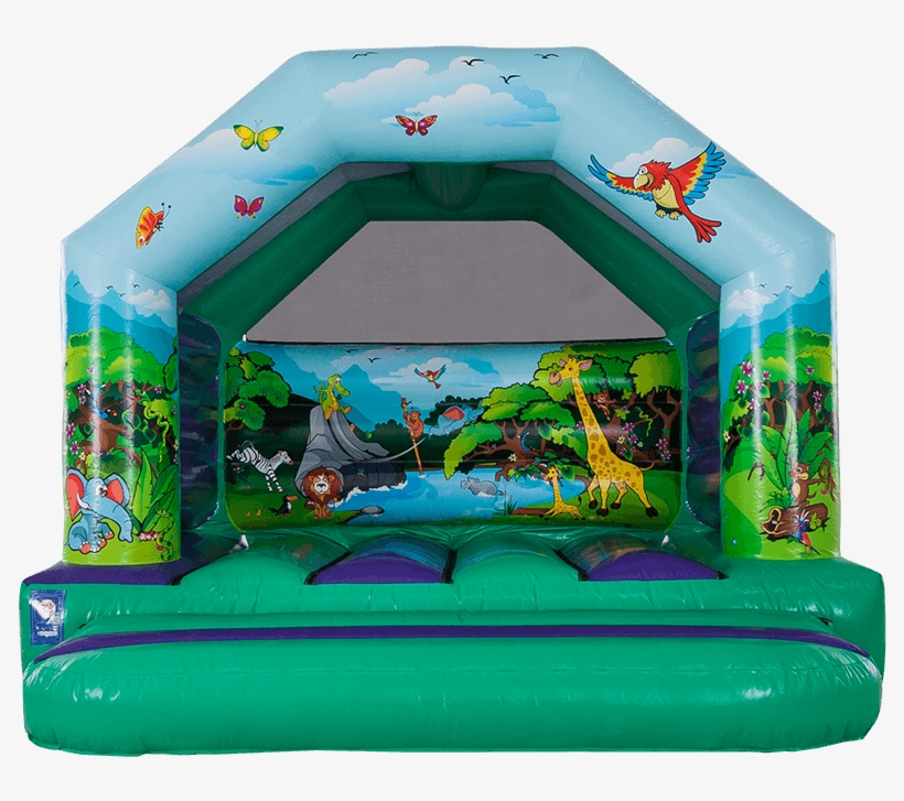 A Frame Bouncy Castle Jungle - Inflatable Castle, transparent png