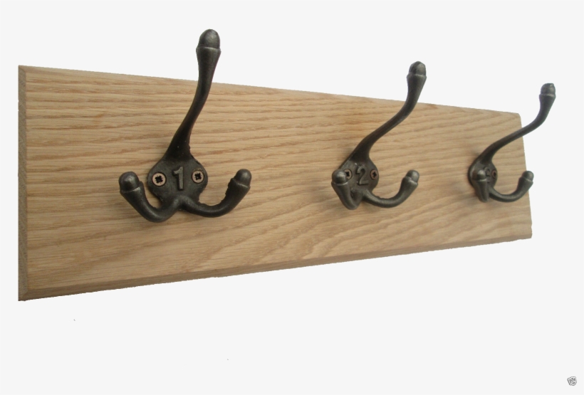 3 Hooks Coat Rack - Hooks Coat Rack, transparent png
